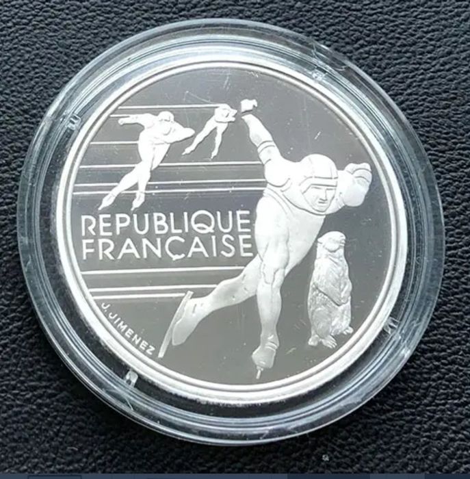 Набір монет 100 франків 1989 - 1992 року, Олімпійські ігри в Альбервіл