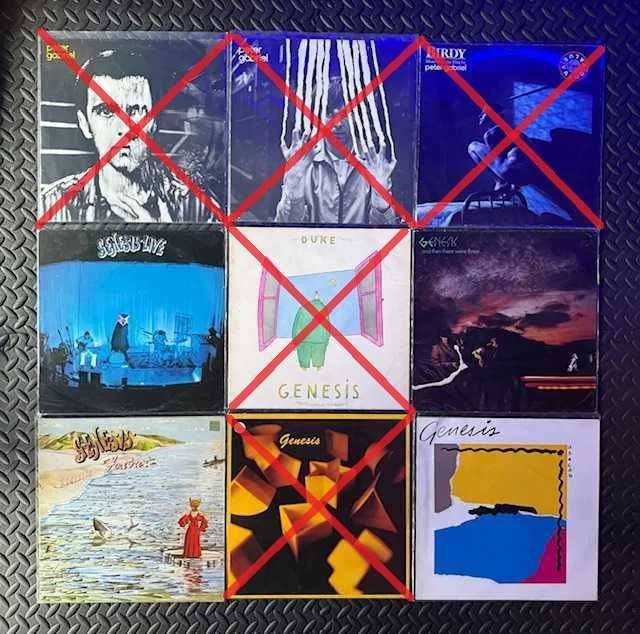 Genesis, P.Gabriel,E.Clapton, Toto,Fleetwood Mac, Abba, ELP, Foreigner