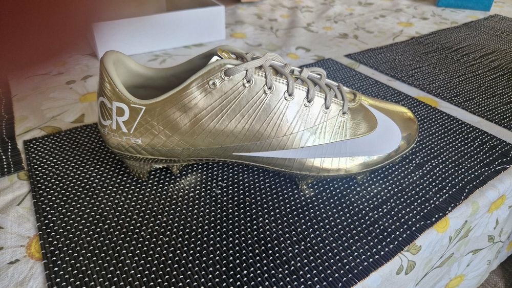 nike mercurial superfly cristiano ronaldo gold 44.5 mundial cr7