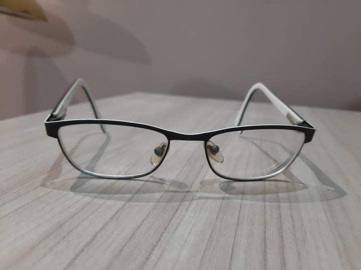 Okulary biało czarne dla dziecka