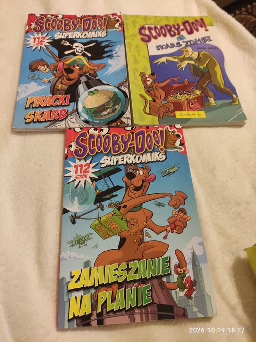 Zestaw Scooby-Doo komiksy, książeczka, puzzle gratis