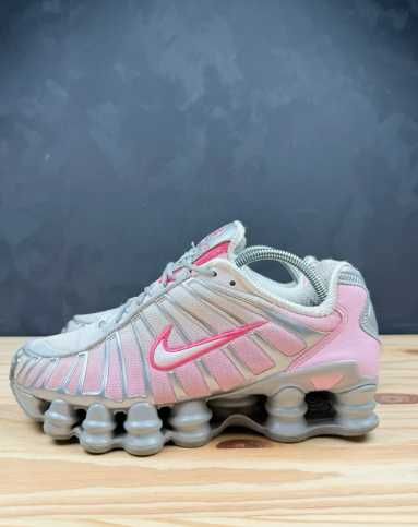 Nike _Shox_ TL_ z białym i różowym_ logo R.41