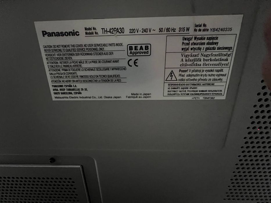 Телевізор Panasonic TH-42PA30