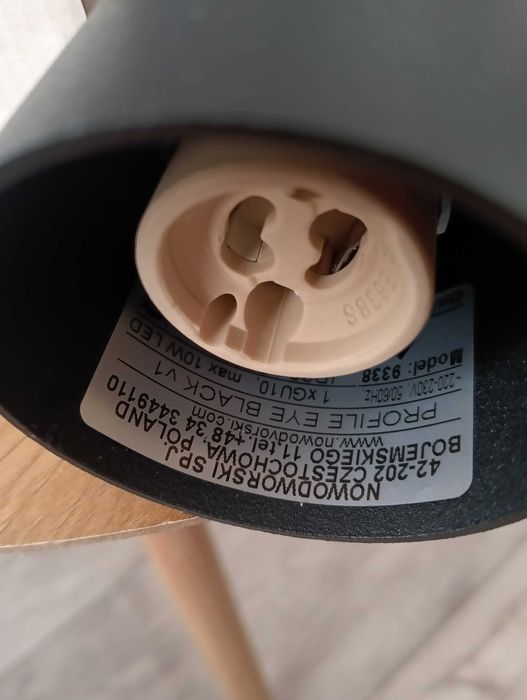 Lampa PROFILE EYE black 9338 Nowodvorski