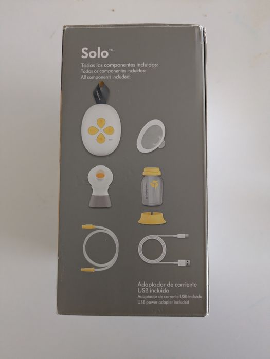 # Extractor de leite Medela Solo em caixa #