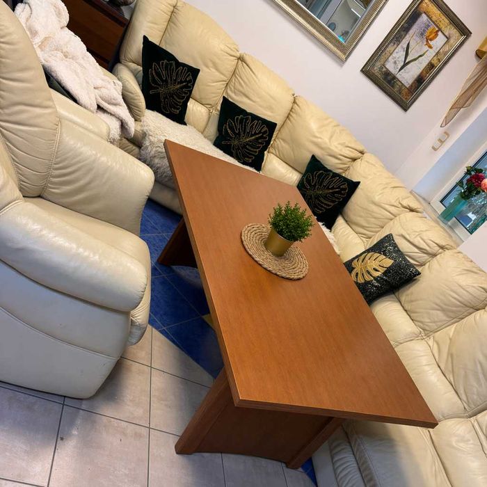 Duży stół kawowy ława salonowa 180x88 wys. 63 cm – stan IDEALNY