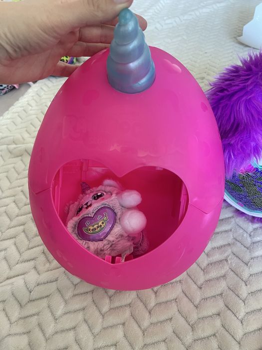 Набір мʼяких іграшок у яйці єдинорозі