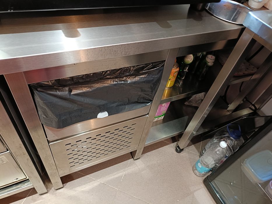 Bancada Inox com bate borras