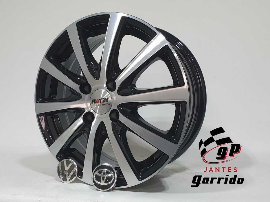 4164-Jantes 15 4x100 Platin para VW Renault Opel Toyota etc.