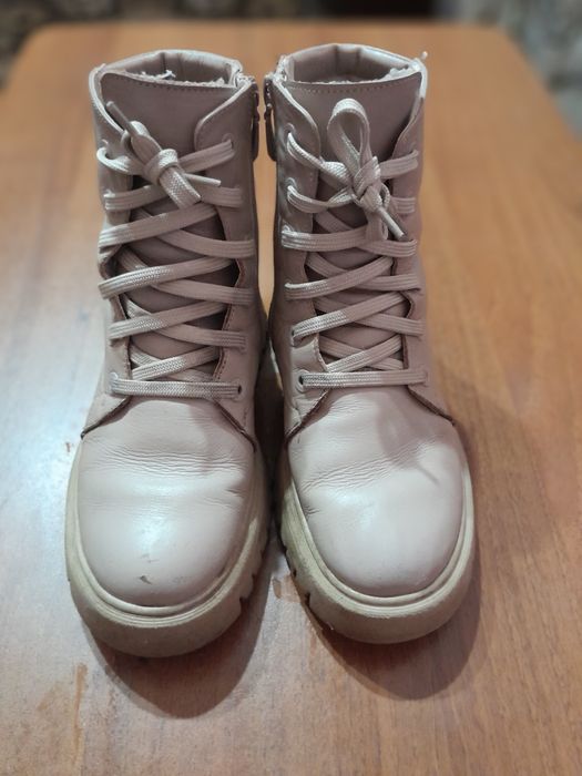 Зимові шкіряні черевики