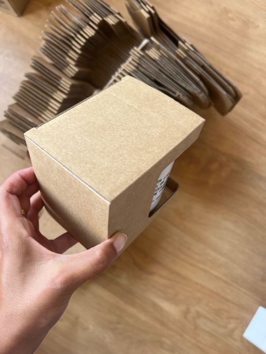 80 Caixas Kraft para canecas