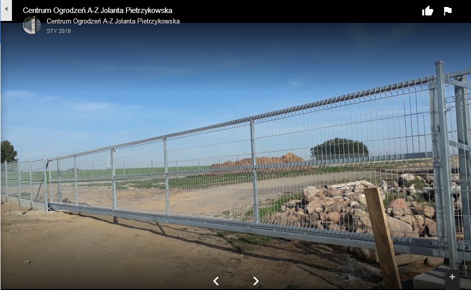 Brama panelowa 5m x 160 cm przesuwna OCYNK + kolor CAŁY ZESTAW