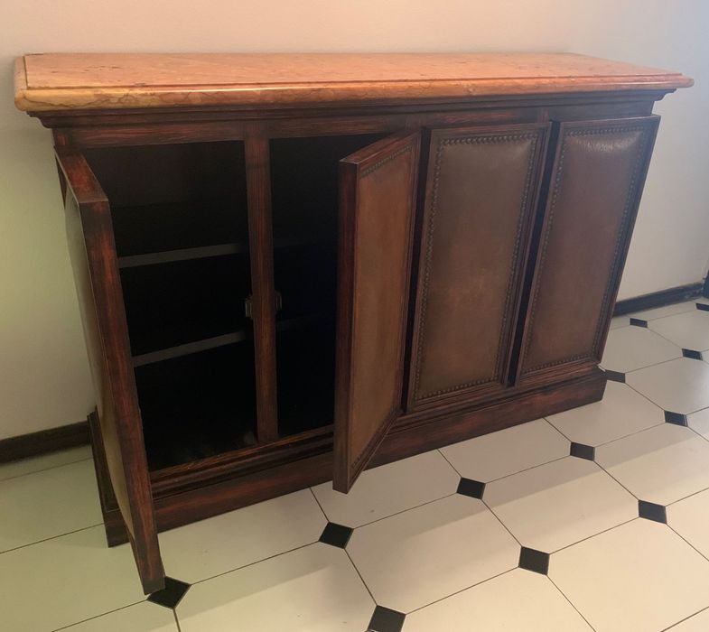 Aparador Mogno Maciço c/
Tampo Mármore Estremoz