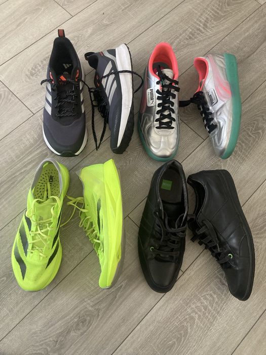adidas  Взуття для бігу  кросівки чоловічі 47 hugo boss Ecco MX Low 45 29 кеди  Puma Palermo New Gen Footy 31 см adizero 29.5 46