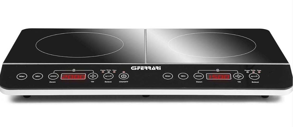 Placa de indução dupla portatil, NOVA, embalada