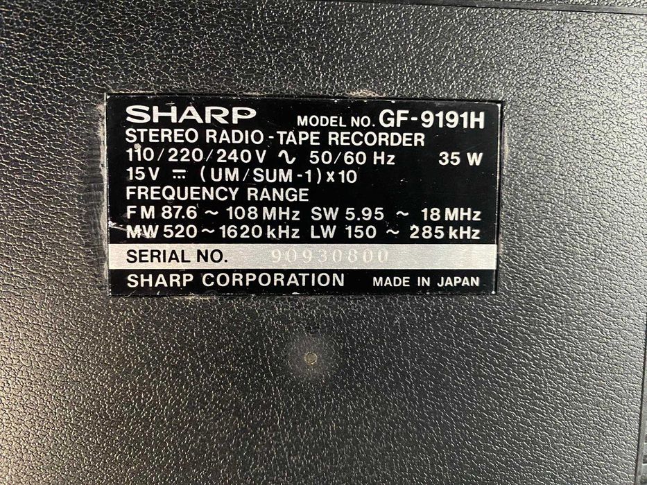 Магнитола SHARP GF-9191H