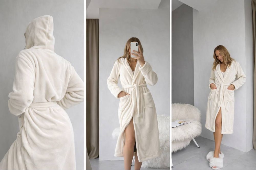 Акція 3 дні! Жіночий довгий халат Халат женский Королевский махровий