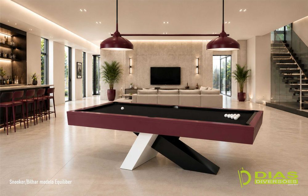 Snooker/Bilhar "Equiliber" - Novos (da fábrica para sua casa)
