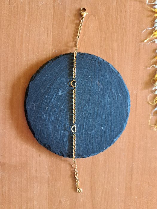 Bransoletka serduszka. Nowa. Stal chirurgiczna. Długosc 19 cm