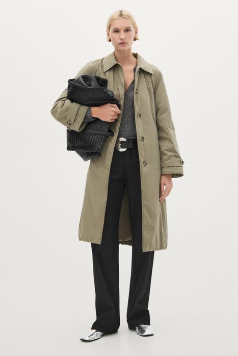 Утеплений тренч / пальто Massimo dutti M, L