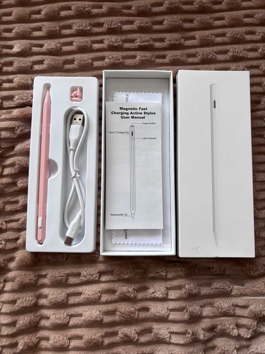 Nowy rysik stylusa do iPada Magnetic Fast Charging Active Stylus – różowy (zamiennik Apple Pencil)