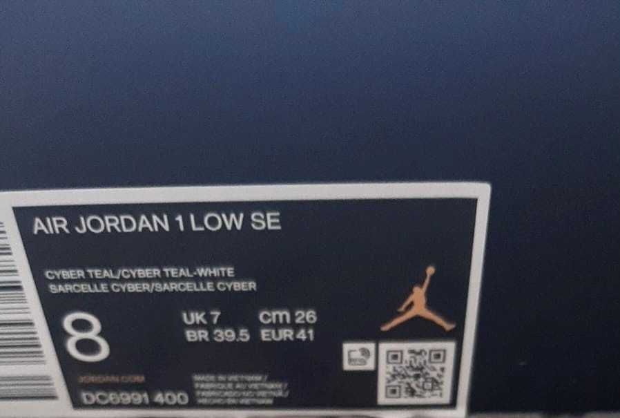 Air Jordan 1 Low ’Barcelona Cyber Teal’ - rozm. 41/26cm