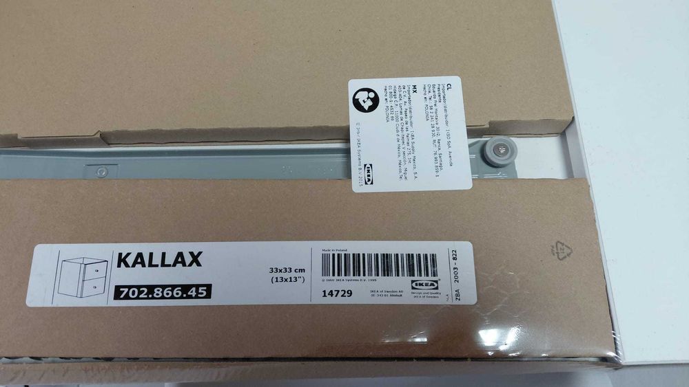 Conjuntos de 4 módulos de 2 gavetas Ikea branco, 33x33 cm