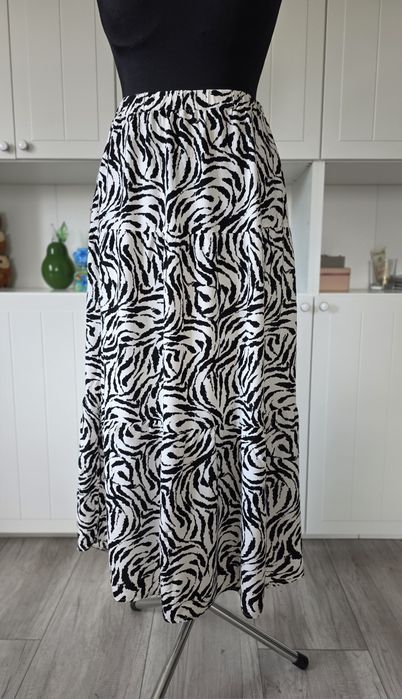 Peacocks nowa długa spódnica maksi plus size 48 50 wiskoza viscose skirt