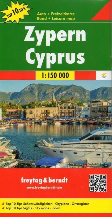 Cypr Mapa 1:150 000 Opracowanie Zbiorowe