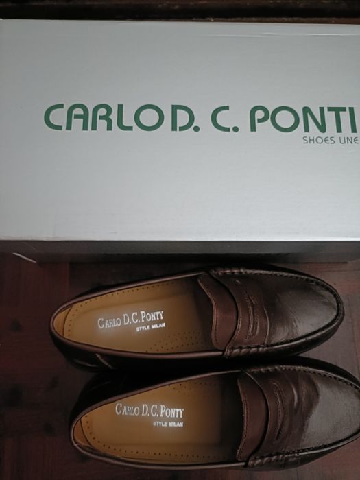 Mocassins castanhos para Homem
