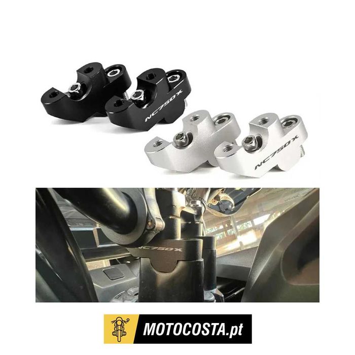 Riser Elevador Guiador Honda NC750X CB500X CB500F - 30mm Alumínio