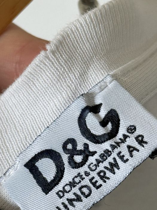 Biały T-shirt D&G Dolce & Gabbana Underwear