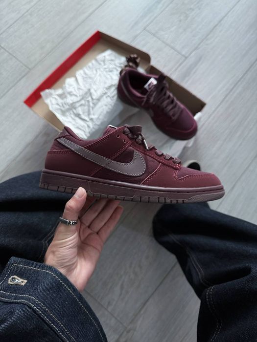 Кросівки Nike Dunk Low Retro PRM Burgundy Crush premium | Кроссовки Найк жіночі
