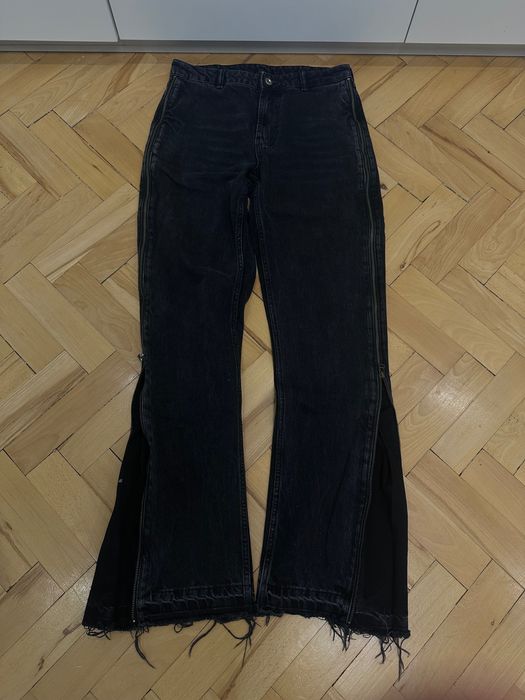 Zara Flared Zip Jeans