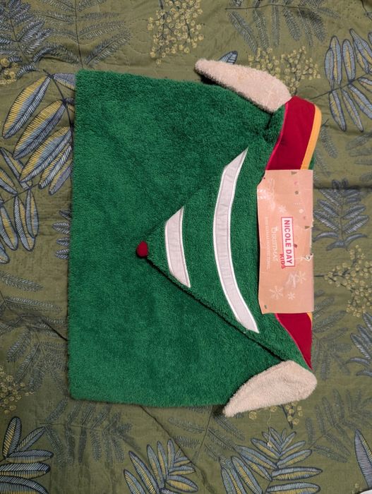 Рушник з капюшоном різдвяний ельф