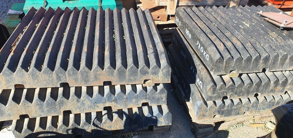 Komplet szczęk kruszarka Makrum 40.17, szczęki okładziny