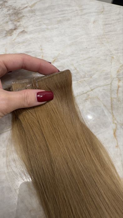 Włosy na taśmie 52 cm (20 kanapek) miodowy blond
