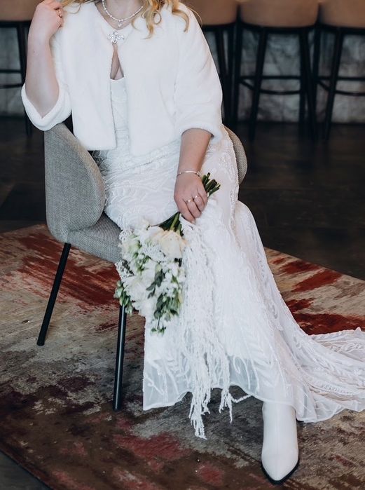 Весільна шубка розмір м- л