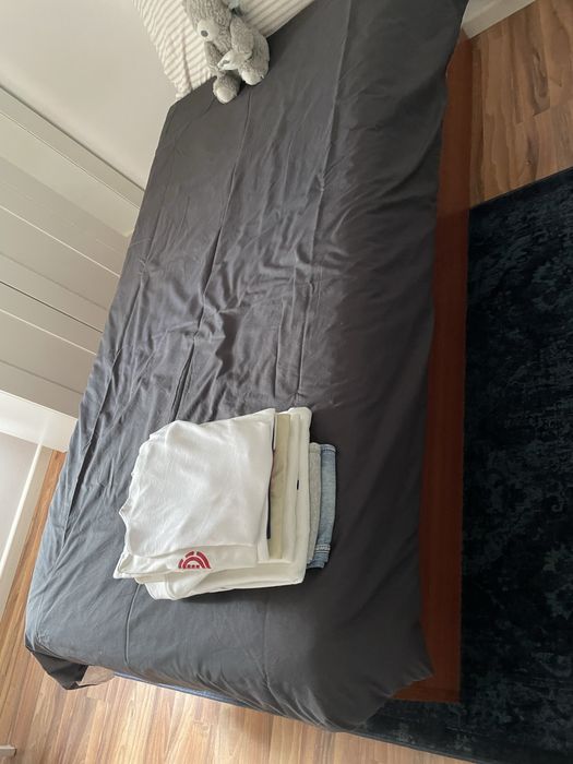 Cama sommier 90/200 +colchao e estrado