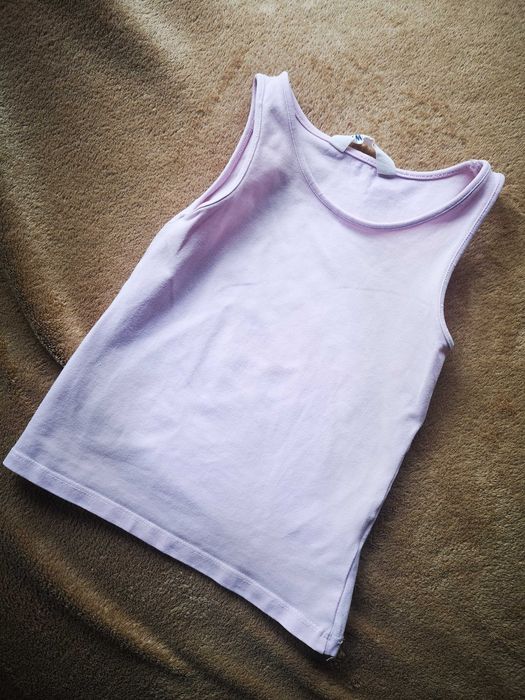 H&M różowy top podkoszulka jasny róż 98/104 cm 2-4 lata