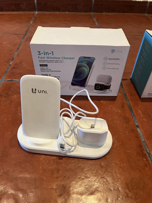 Carregador Wireless 3 em 1 UNI – iPhone, Apple Watch e AirPods
