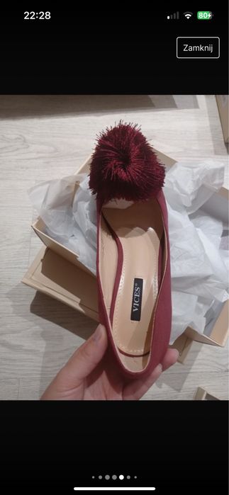 Borodowe szpilki nowe