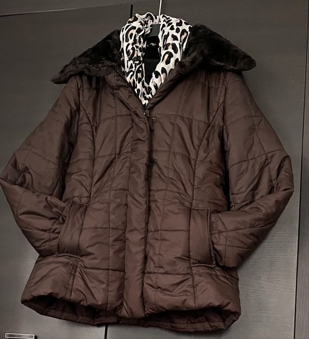 Kurtka h&m S czekoladowy kolor