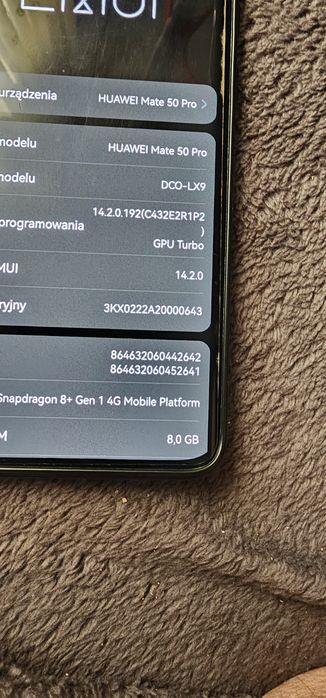 Huawei Mate 50 pro 8/256gb Gwarancja