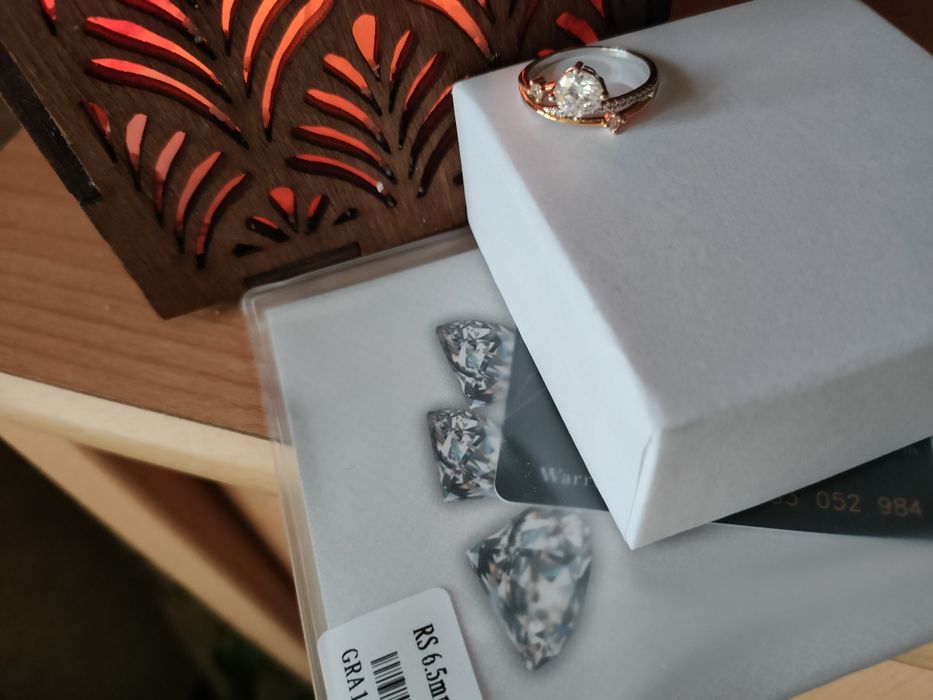 Кольцо, кільце муссанит 1  ct