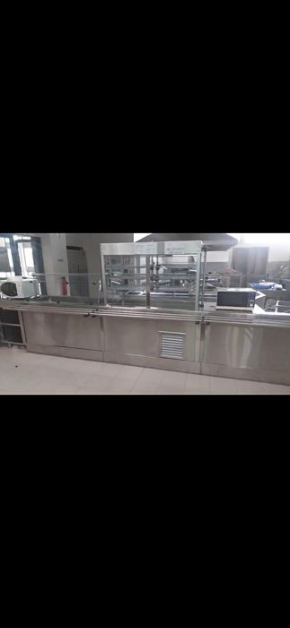 Linha completa de self-service de refeitorio