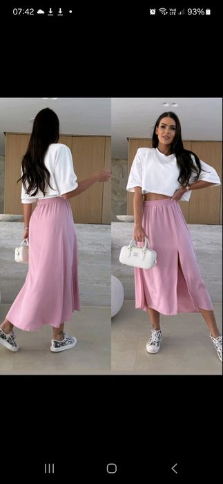 Spódnica maxi,2 rozporki