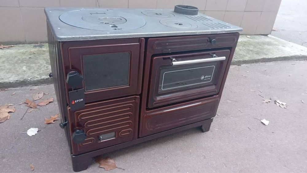 Піч на дровах EFORISI EFS- 3/8 з варильною поверхнею та духовкою.Виробник Туреччина !