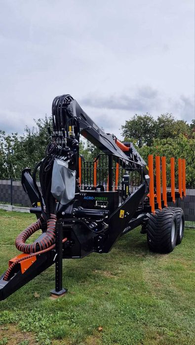 BMF 10T2Pro750 7.5m Przyczepa Leśna Zrywkowa z Żurawiem BMF - Leasing
