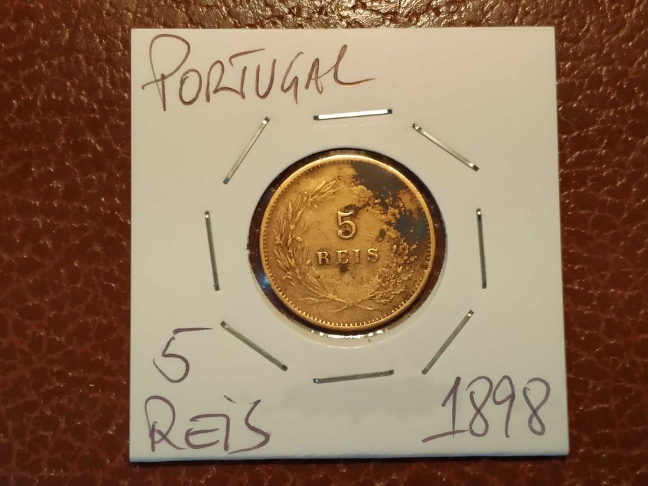 B251 moeda de 5 reis de 1898 Monarquia - Portugal